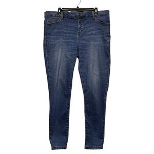 LuLaRoe‎ Magic Waist Skinny Jeans Size 38 (18/19W) Blue Tapered  Flaw